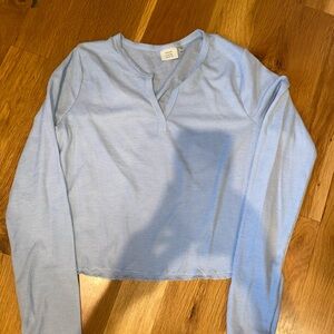 Light Blue Long Sleeve Top